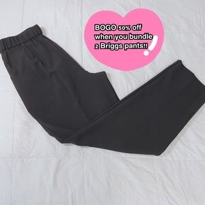 BOGO 50% Women’s 12P Briggs Black Straight Leg Dress Pants Slacks